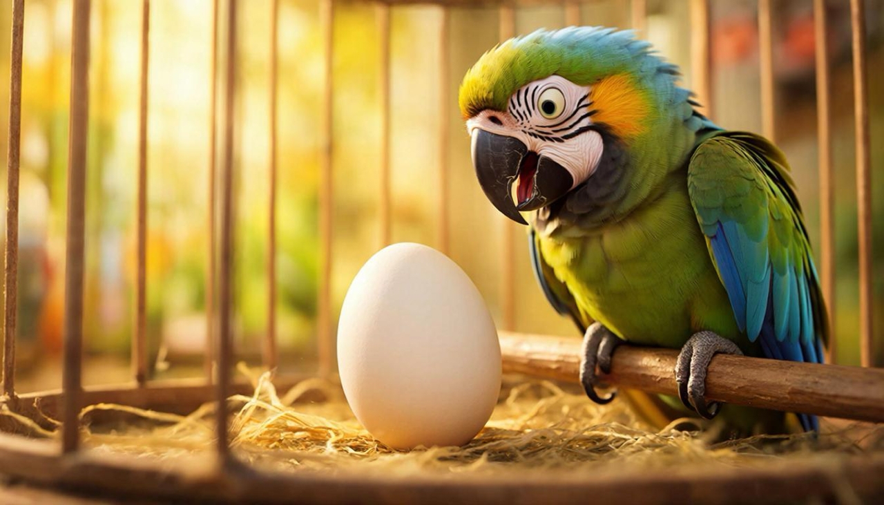 яйцо и попугай