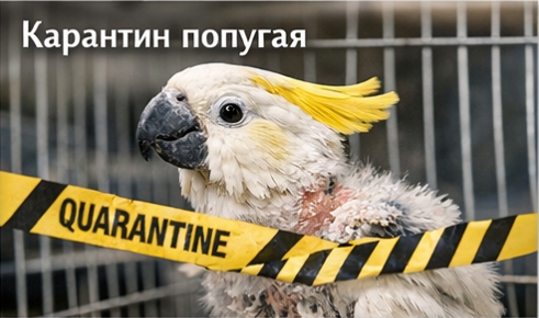 Какаду: взрослый попугай