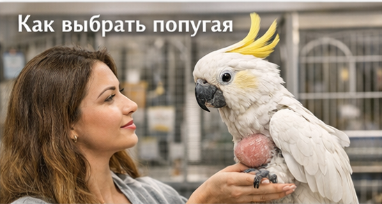 Какаду: молодой попугай