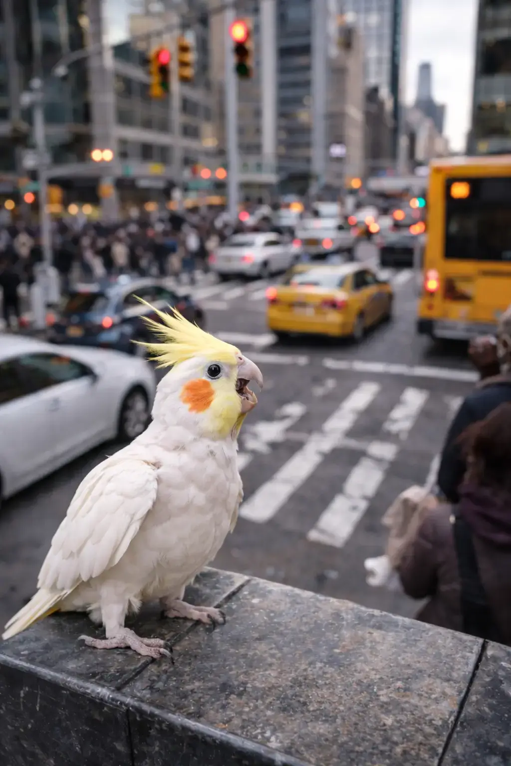 Белый какаду — попугай улетел из дома