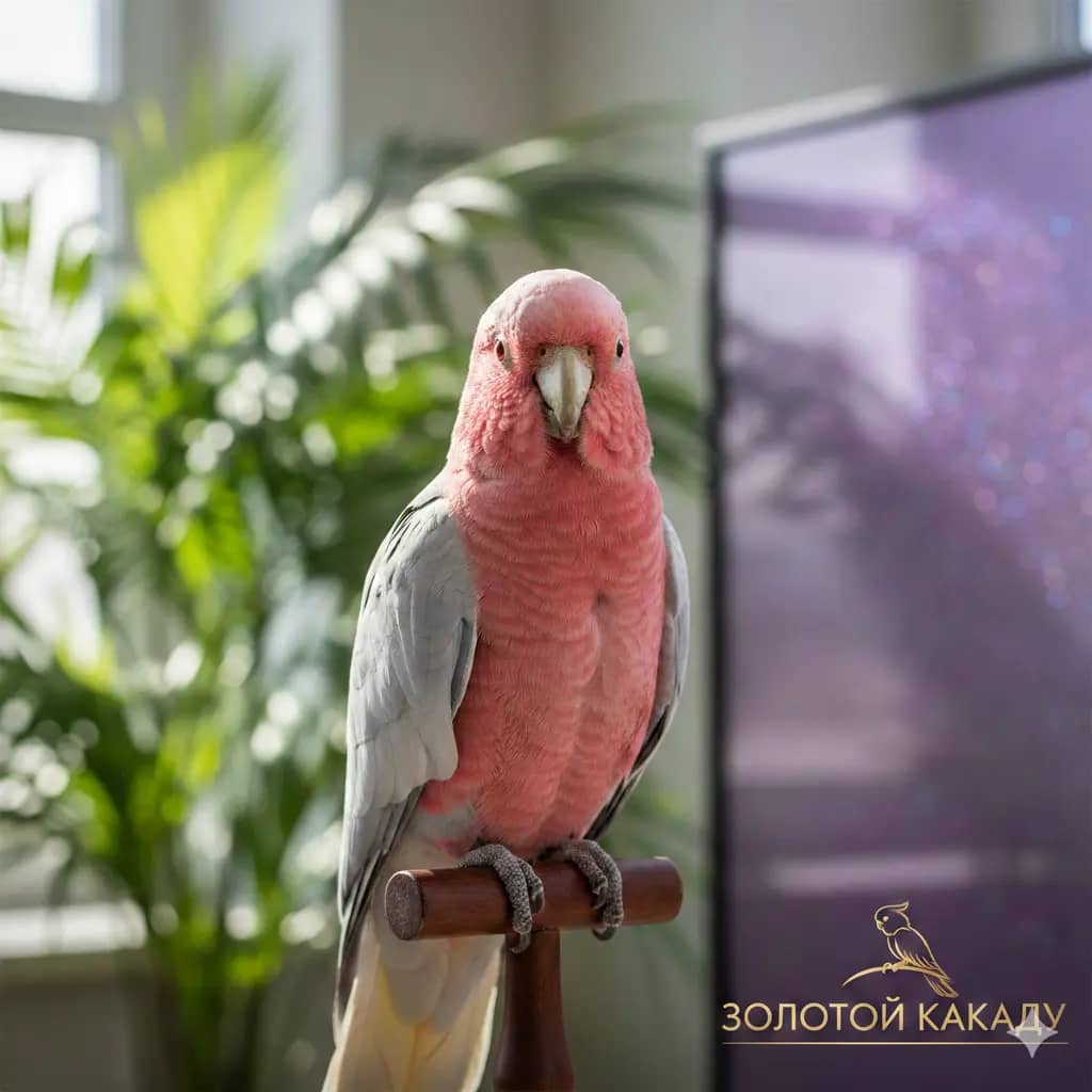 Розовый какаду или гала (лат. Eolophus roseicapilla) купить с доставкой