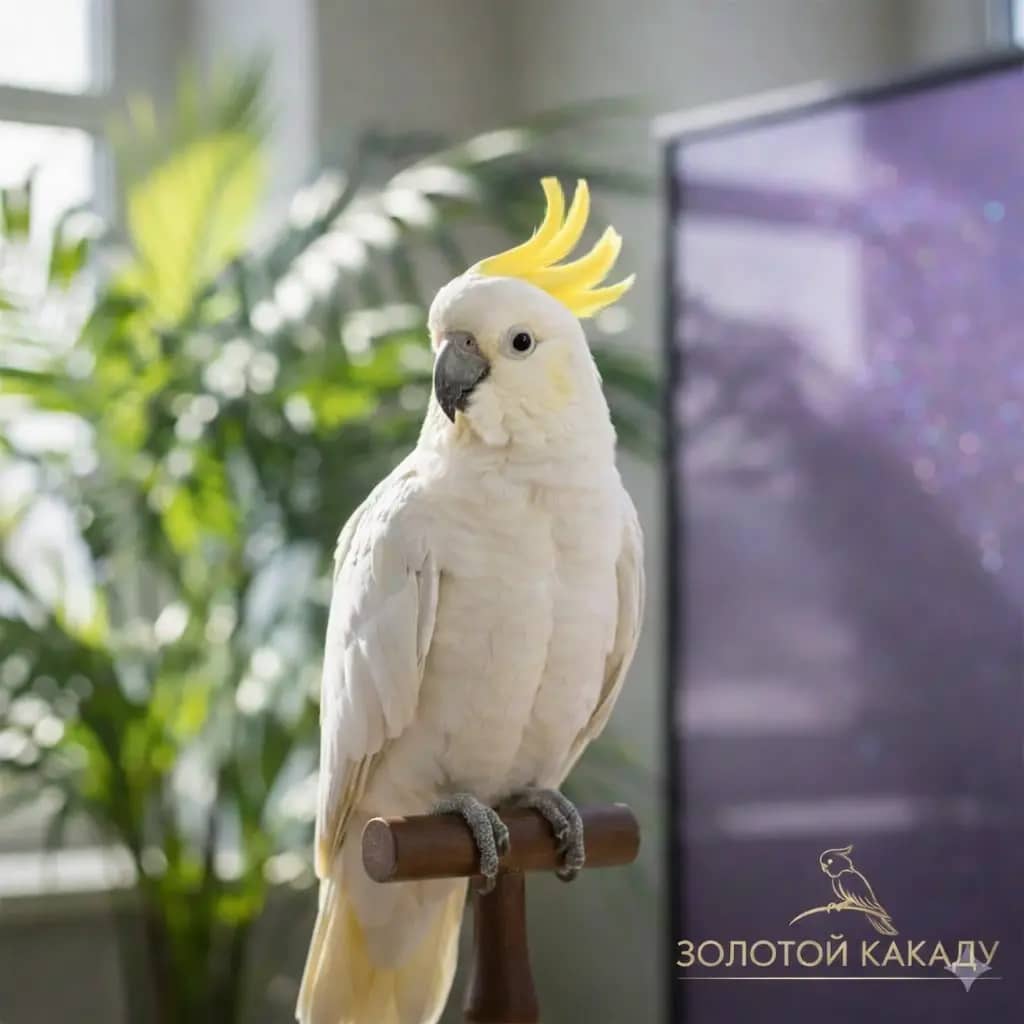Желтохохлый какаду (Cacatua sulphurea) купить птенца
