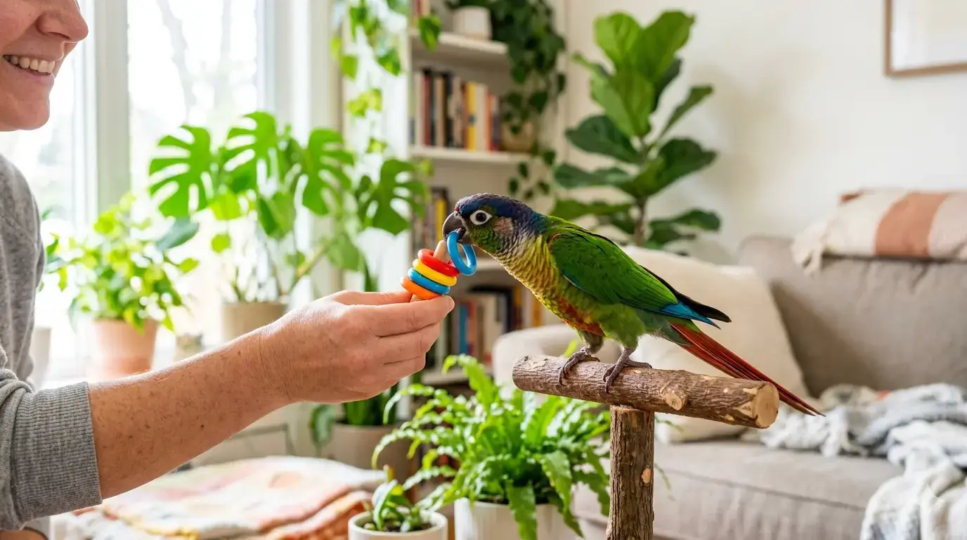 Дрессировка и обучение попугаев