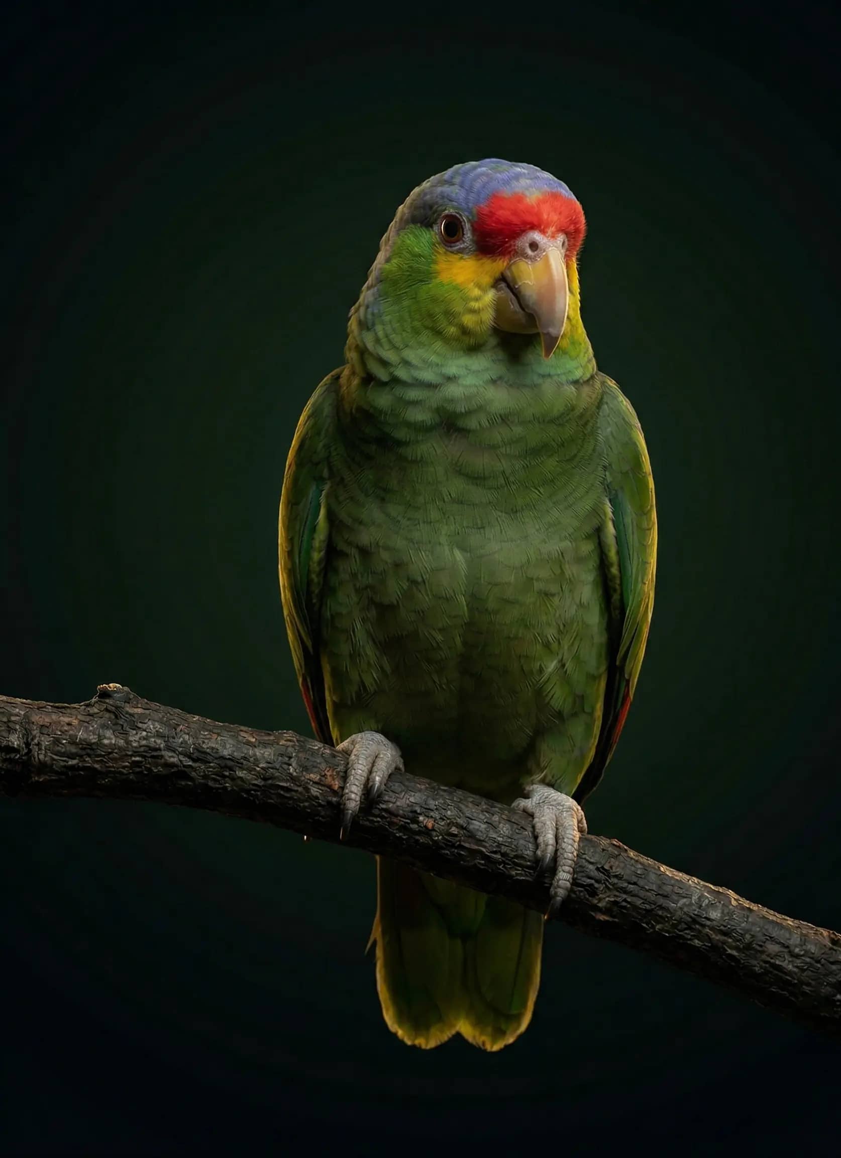 Краснолобый амазон или желтощёкий амазон (лат. Amazona autumnalis)