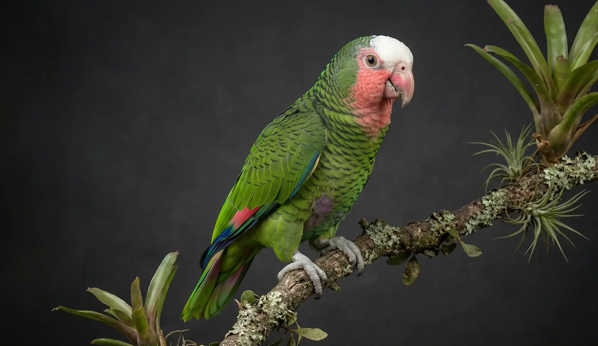 Кубинский амазон (Amazona leucocephala) детали экстерьера