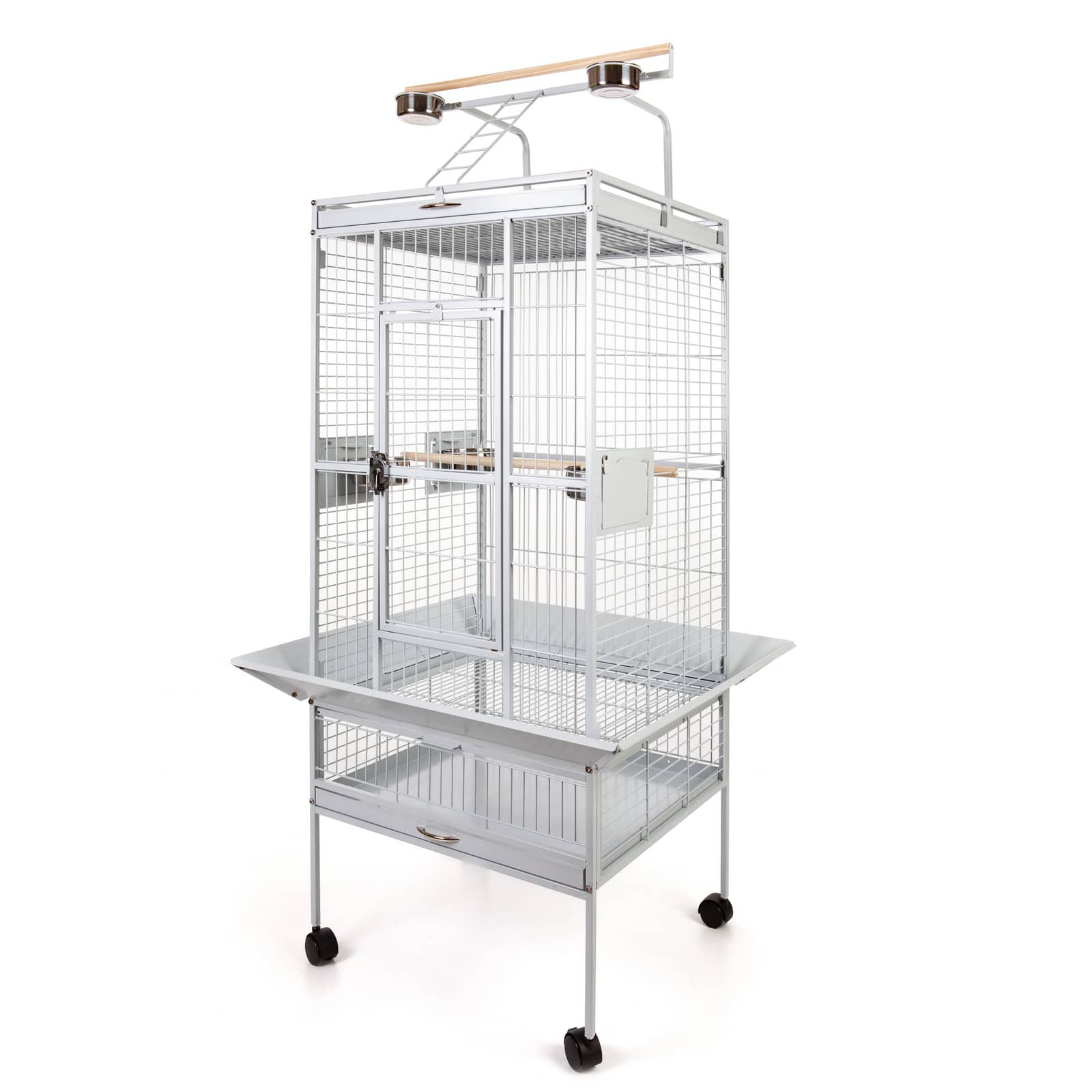 Светло-серая клетка SkyRus CA1141 с игровой площадкой