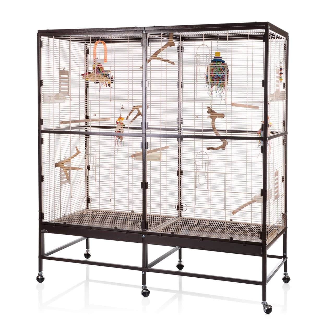 Просторная клетка-вольер SkyRus Paradiso 150 Шоко-ваниль