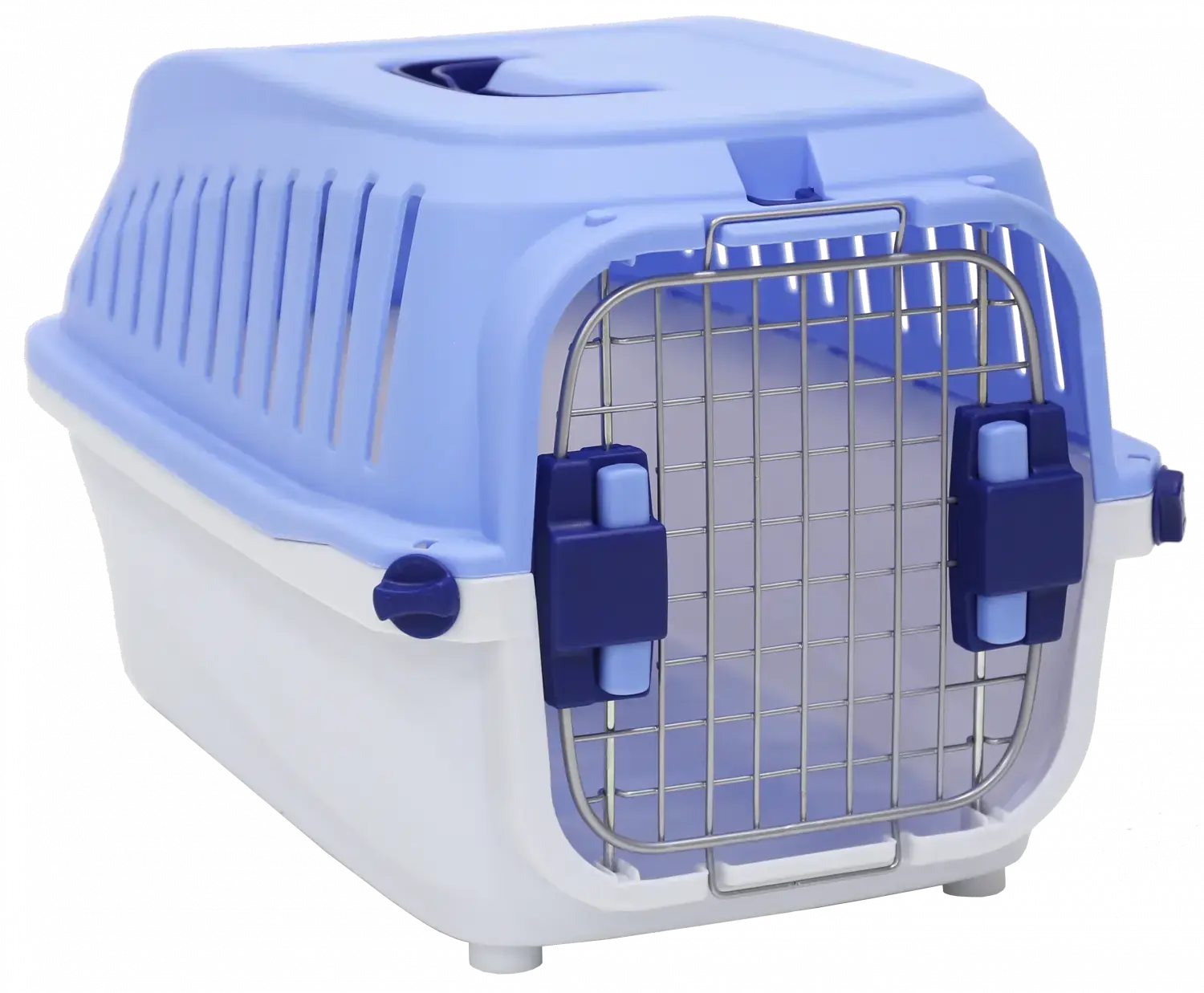 Голубая пластиковая переноска N1 для животных