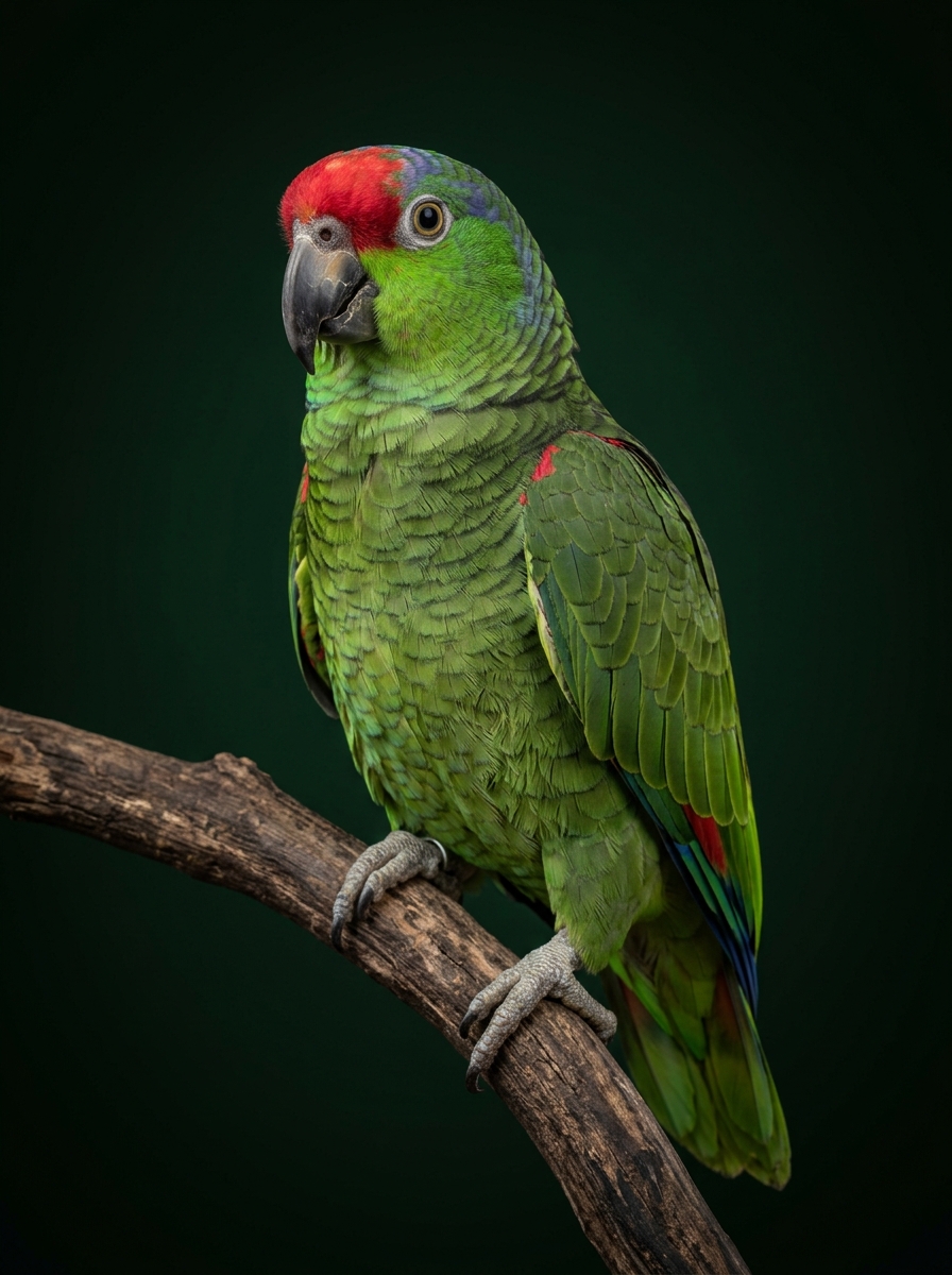 Зеленощёкий (красношапочный) амазон Amazona viridigenalis