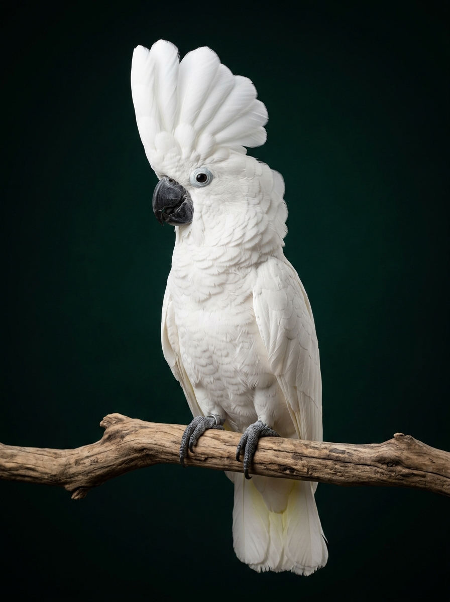 Белохохлый какаду, альба Cacatua alba