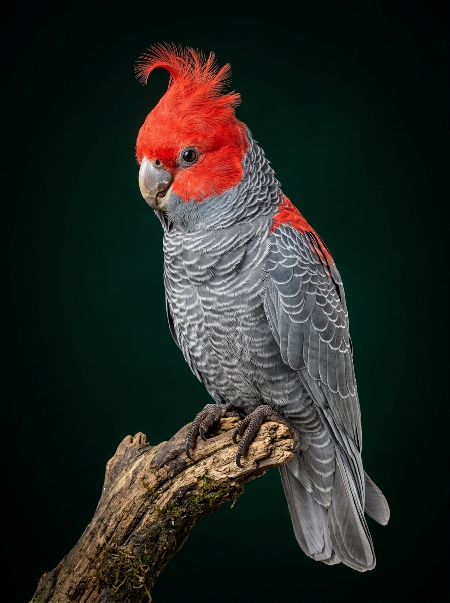 Шлемоносный какаду Callocephalon fimbriatum