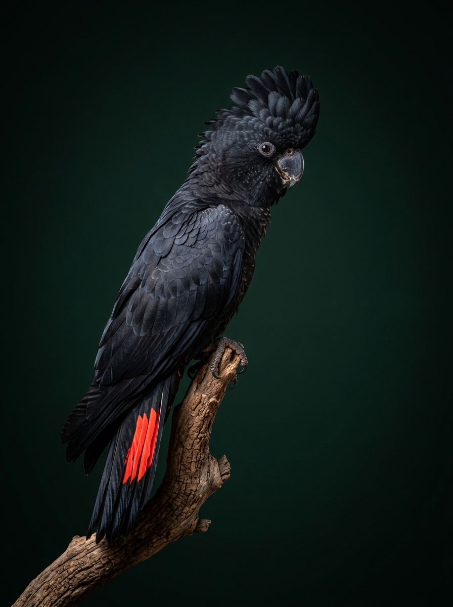 Траурный какаду Бэнкса Calyptorhynchus banksii
